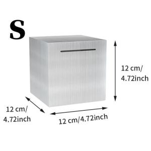 Stainless Steel Piggy Bank Savings Money For Daily Life