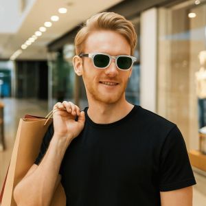 THANKSKY หลายสี แว่นกันแดดทรงกลมขนาดเล็ก น้ำหนักเบา ปังค์ แว่นตาผู้ชาย UV400 ปรับแต่งได้ ป้องกันรังสียูวี แว่นกันแดดขาบาน ผู้หญิง/ผู้ชาย