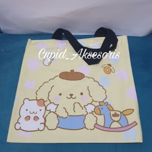 TOTE BAG / TAS LES / TAS SEKOLAH ANAK REMAJA BAHAN KANVAS SANRIO