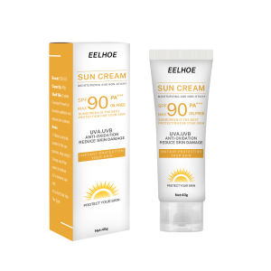 【Summer Must-Haves】【90SPF】Eelhoe Sunscreen For Face And Body Waterproof Sun Cream Refreshing And Non Greasy Whitening Sun Cream Anti-aging Oil Control Moisturizing Skin Care Sunlight Protective Cream Max SPF 90 Female Skin Protective Cream(40g)