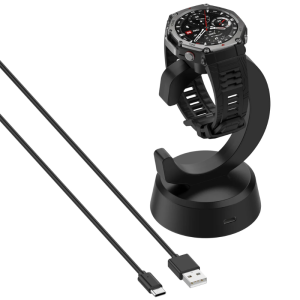 Charging Dock Charger for Amazfit T-Rex 3 / T-Rex3 Pro A2443/ Active3 Premium/ Balance 2 Stand Charger Adapter Replacement