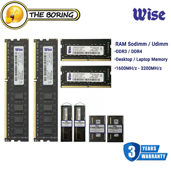 RAM DDR3 DDR4 4GB 8GB 16GB PC Desktop Laptop Notebook Memory