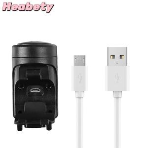 Heabety Bicycle Electric Horn Black ABS USB Rechargeable Bicycle Cycling Bell Speaker Ring Bike Accessories Loud Handlebar Alarm Ring