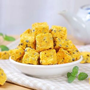 Freeze dried passion fruit chunks cold brewed ready to eat fruit tea 50g 100g 250g 500g   冻干百香果块