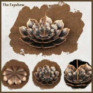 [The Fayshow] Hương Stick chủ tấm tròn Phật Giáo insense Ash Catcher joss Cone insence