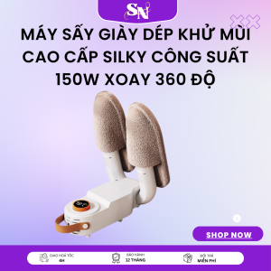Máy Sấy Giày Cao Cấp Máy sấy giày - Giá Tốt Miễn Phí Vận Chuyển Đủ Loại Máy Sấy Giày Dép Khử Mùi Cao Cấp SILKY Công Suất 150W Xoay 360 Độ Có Tia UV Diệt Khuẩn Cực An Toàn