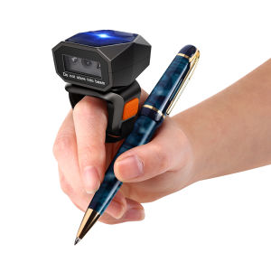 Eyoyo 1D/2D  Wearable/Wireless Ring Barcode Scanner Mini Portable 3-in-1 USB Wired & 2.4G Wireless & Bluetooth finger scanner Image 1D QR Bar Code Reader PDF417 Data Matrix Screen Scanning for iPad IOS Android PC