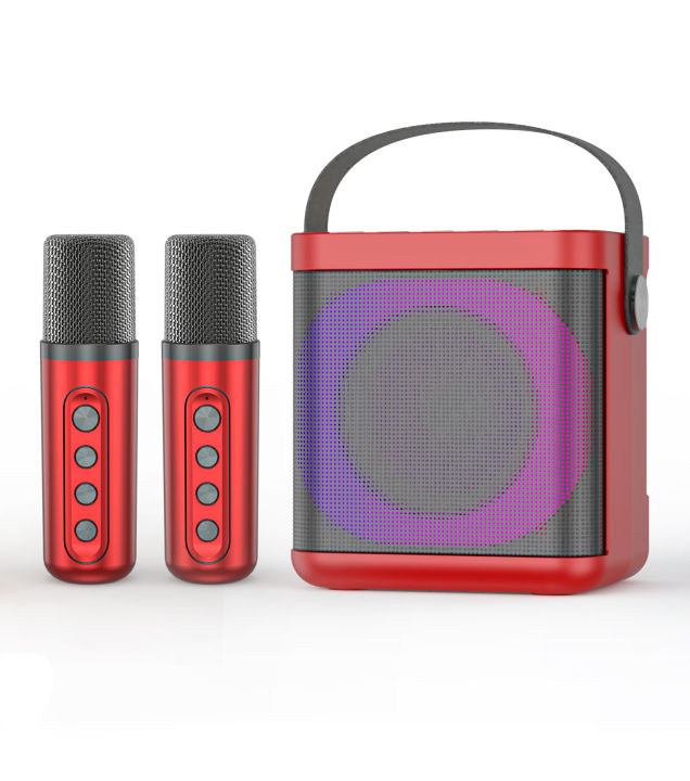 Portable Bluetooth Speaker with Wireless Dual Microphone Karaoke ...