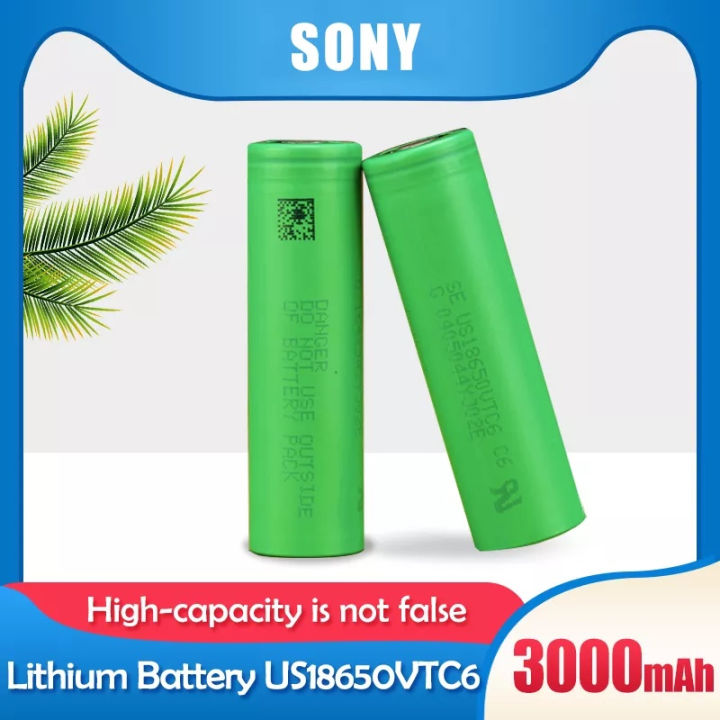 Sony 18650 VTC6 US18650 VTC6 3.6V 3000mAh 30A Lithium Rechargeable ...