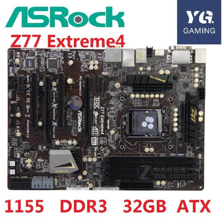 ASRock Z77 Extreme4 Desktop Board Z77 Motherboard Slot LGA1155 DDR3 SATA3  USB3.0 Support I7 3770K | Lazada PH