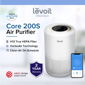 Levoit Core 200S Smart app control WiFi Air Purifier Hepa Filter Night Light (35m²/376 sqft)