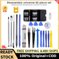 45 In 1อุปกรณ์ซ่อมโทรศัพท์มือถือชุดไขควงเปิดสำหรับ iPhone iPad แล็ปท็อปเครื่องมือกำจัดชุดเครื่องมือเปิด. 