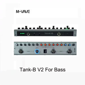 M-VAVE TANK-B BASS V2/TANK G versions Multi-Effects Pedal Rechargeable 36 Presets 9 Preamp Slots 8 IR Cab Slots 3Modulation/Delay/Reverb Effects TANK B
