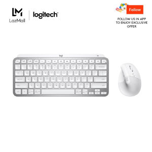 Logitech MX Keys Mini Wireless Illuminated Keyboard + Logitech Lift Vertical Ergonomic Mouse