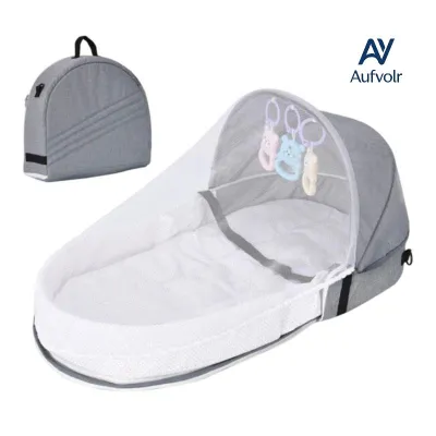 Foldable Travel Bassinet for Newborn and Infant Portable Baby Bassinet Suitable for Indoor&amp Outdoor Carry