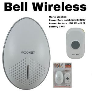 Bel Pintu Wireless 1 Remote Bell Listrik AC Door Bell