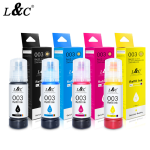 【PH Ready Stock】L&C for Epson 003 Ink Set Dye Ink For Inkjet Printer L3110 L3150 L3116 L3156 L5190 L1110 70ML
