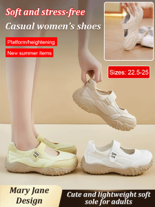 Korean Style Breathable White Sneakers Platform Casual Sports Shoes Womens Fashion Platform Sneakers Lightweight Athletic Walking Shoes with Air Cushion Comfort