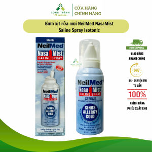 Bình xịt rửa mũi NeilMed NasaMist Saline Spray Isotonic - Bình phun sương vệ sinh mũi làm dưỡng ẩm mũi (Lọ 75ml)