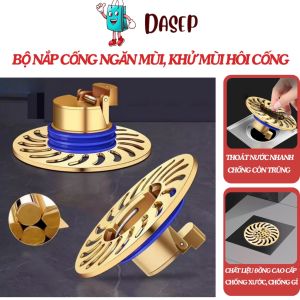 Bộ Nắp Cống Ngăn Mùi Khử Mùi Hôi Cống DASEP - Nắp Đậy Cống Thoát Nước Bịt Ngăn Mùi Hôi Cống Chống Côn Trùng