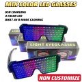 KEDAH LED Glasses Mix 4 Colors IN 1 Glasses Spec Mata LED Luminous Glasses Cermin Mata Lampu. 
