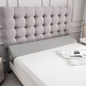 Long Wedge Pillow With 100% Waterproof Pillowcase Bed Gap Filler Waist Support Pillow With Side Pocket Pillow for Headboard Gap Filler