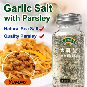 0 Fat 0 Add Parsley Garlic Salt Soul Seasoning for Boiled Vegetables Salads Fitness Light Food Essential Gourmet Finishing Salt