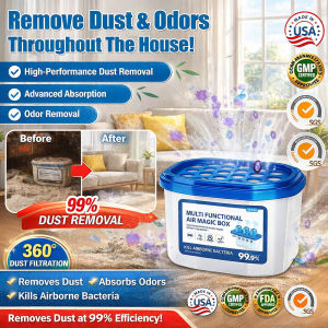 🔥BUY1 FREE2【Dust Buster/Fresh Air/Formaldehyde Purification】Dust-absorbing Magic Box万能空气吸尘魔盒/Super Suction Air Purifier / Air Dust Collection Box / Car Odor Absorber/High-Efficiency Electrostatic Adsorption / 99.9% Sterilization【灰尘甲醛克星】❤️母婴适用安全放心
