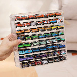 YAFEN Model Car Display Box 1 64 Carpark Acrylic Model Scene Toys Set Gifts For Children Collection(Without Cars)