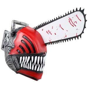 Chainsaw Man Denji Mask quỷ đầu cưa Mũ Bảo Hiểm Bằng Silicone Cao Su Hình Cưa Xích Độc Đáo