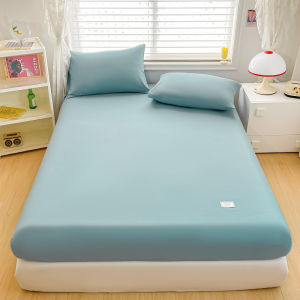 Dansunreve Raw Cotton Bed Sheet Plain Fitted Bed Sheets Soft Breathable 600TC Fittedsheet Single/Super Single/Queen/Double/King/Super King