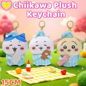 Chiikawa Plush Keychain Cute Pajama Series Dolls Gift for Kids Girls Bag Pendant Keychain Toys