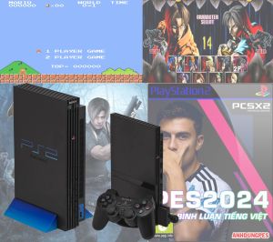 Máy chơi game PS2 đầy đủ phụ kiện ổ cứng 320Gb.full game giải trí hè.