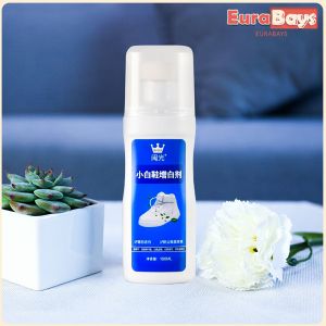 E.B. 100ml Shoe Cleaner Brightener Remove Stain Shoe Brush White Shoes Professional Bleach Accessories