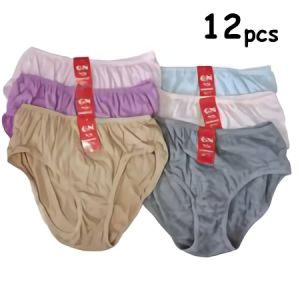 12pcs Celana dalam wanita Golden Nick size M L XL XXL
