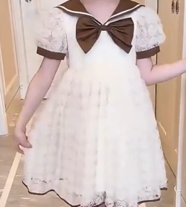 KYII Girls dress Korean short sleeve Dress ky22154