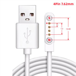 2Pin 4Pins USB Charging Cable Universal Smart Watch Charger Magnetic Charging Cable For 60CM Product