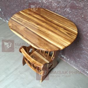 MAISAKPHRAE โต๊ะวางของอเนกประสงค์ไม้สัก กว้าง 50 ซม. ยาว 70 ซม. สูง 70 ซม.