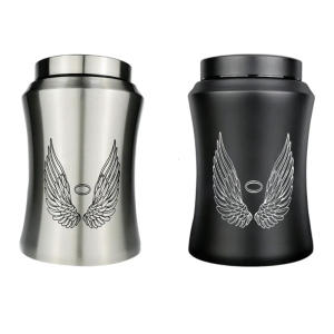 Small Cremation Ashes Holder Stainless Steel Memorials Keepsakes Ashes Funeral Urn for Pet Ashes Safe Sealing