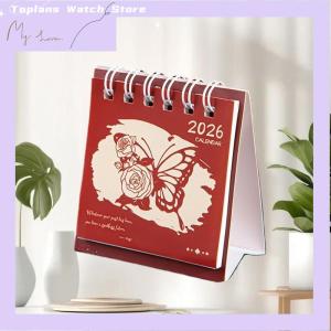 [Toplans]💖[HOT SALE]🎈🎈 1Pcs 2026 Cute Capybara Panda Desk Calendar Portable Desktop Decoration Schedule Planner Mini Calendar Office School Supplies