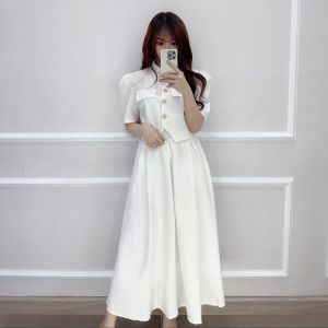 SV 5588 - Govera Set | Silvervogue | Set Atasan dan Rok Katun Poliester Pakaian Wanita