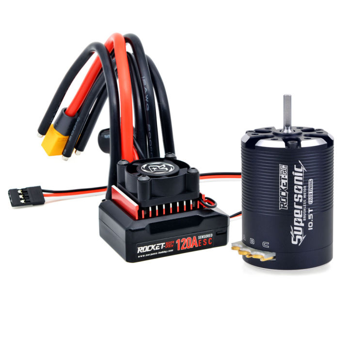 ROCKET 540 Brushless Sensored Motor 120A ESC Drift Series For