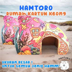 FREE SERBUK Hamtoro Rumah Hamster Motif Keong Rumah Mainan Hamster Sugar Glider Ukuran Besar