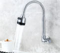 Keran Air Kran Air Mesin Cuci Wastafel Panjang Stainless Steel Tembok Taman Rumah Dapur Kamar Mandi Kunci，Kran Tembok Air Cuci Tangan Wastafel Dan Bak Kamar Mandi 1/2 Inch Anti Karat Bahan ABS ChromeMURAH. 