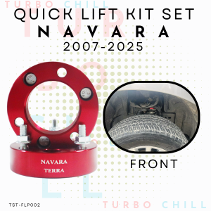 ERMETIQ Nissan Navara EL VE VL NP300 Calibre Pro4x 2016 - 2025 FRONT Coil Spacer 2pcs