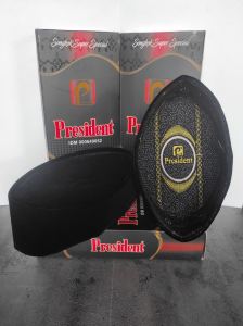 Songkok Peci Kopiah President Super Non AC Bludru Hitam