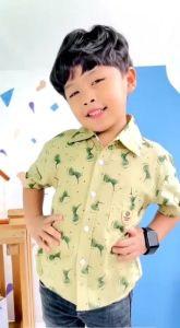 READY KEMEJA ANAK KATUN / HEM ANAK / KEM ANAK /KEMEJA POPLIN BABY LEO MOTHERKIDS