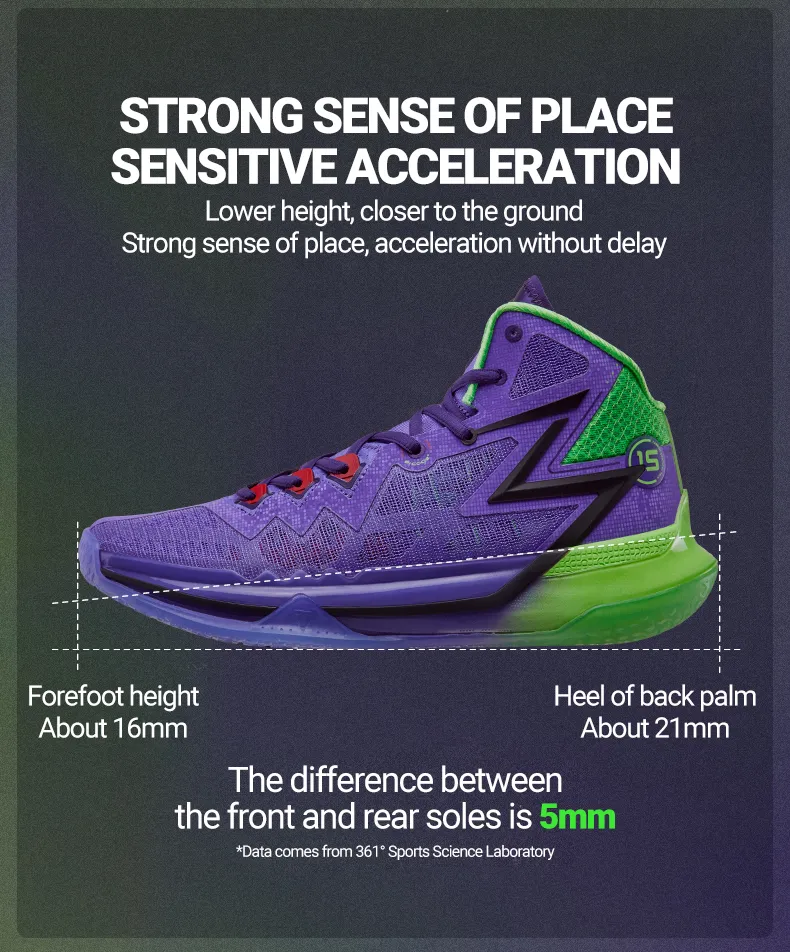 361 Degrees Nikola Jokić BIG3 Future PE รองเท้าบุรุษอนาคตสะท้อน