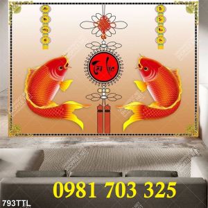 Tranh gạch phú quý tài lộc
