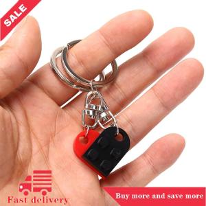 [COD] 2Pcs Love Heart Brick Keychain For Couples Friendship Birthday Jewelry Gift